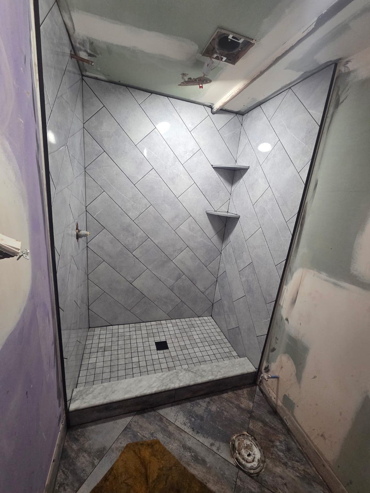 Completed ceramic tiles project 3 in NEPA by Rafael The Handyman LLC
