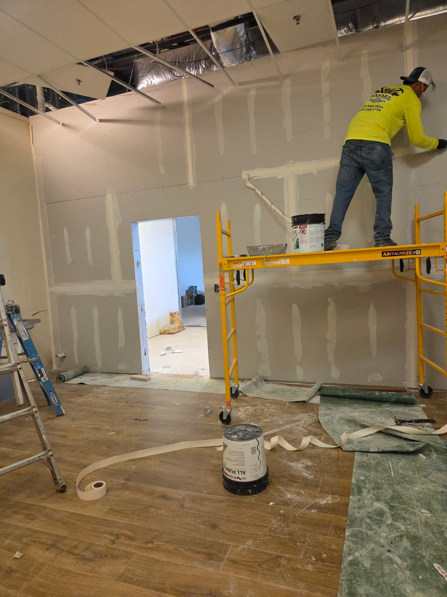 Completed painting & sheetrock project 1 in NEPA by Rafael The Handyman LLC