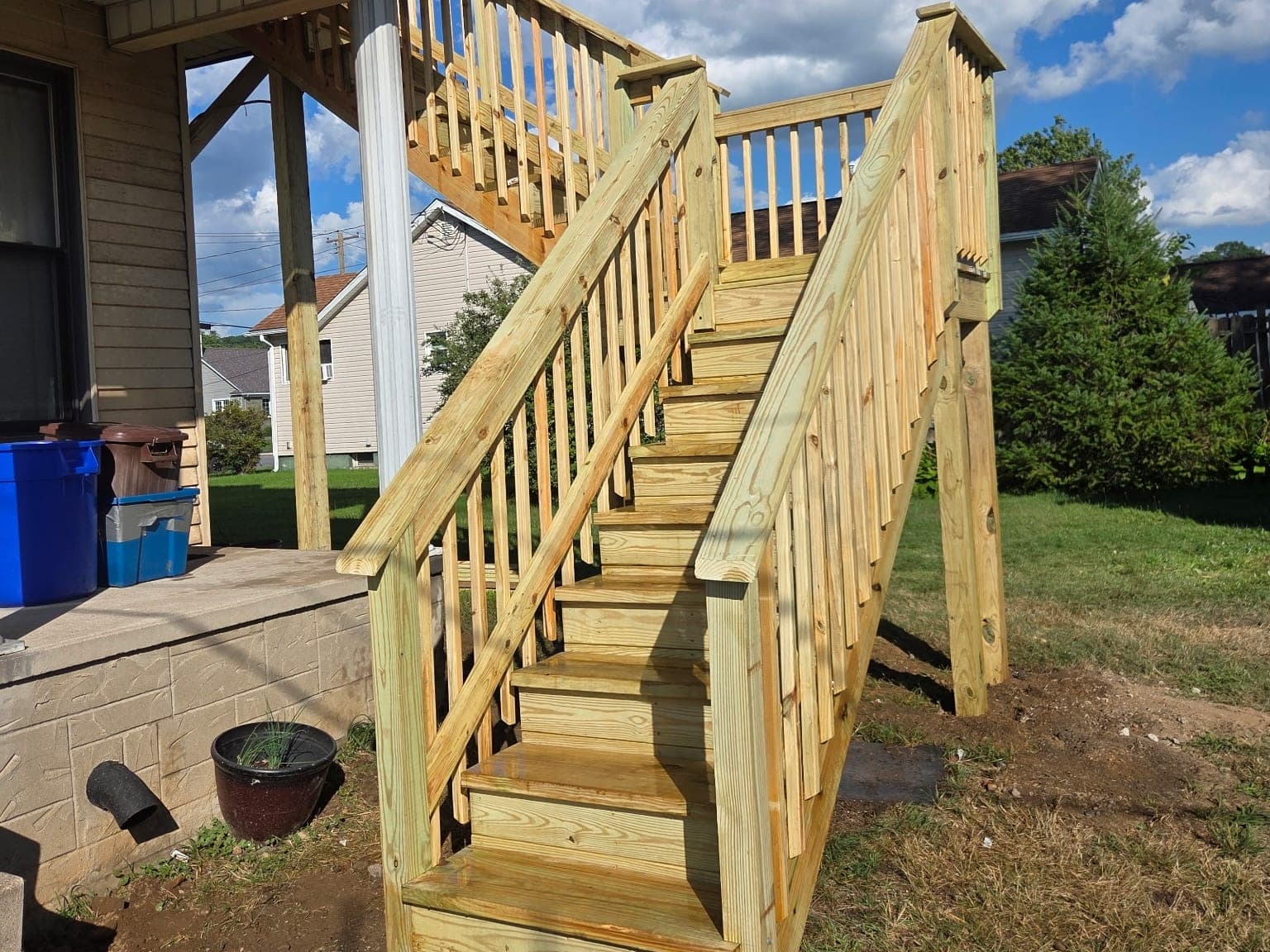 wood flooring & fencing project 2 in Avoca, PA by Rafael The Handyman LLC — after